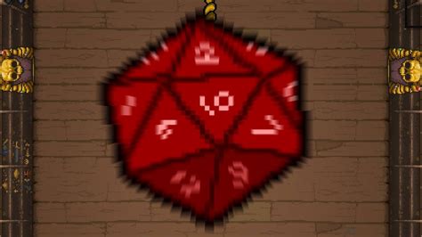 How this break works is that you reroll, get another charge, open chestssacks, then reroll. . Binding of isaac d20